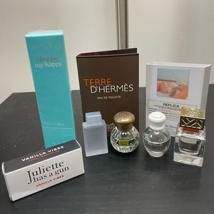 Sephora Perfume minis set- DG, Tocca, Kat Von D, Tory Burch, Clinique
